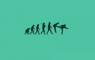 Wallpaper Minimalistes Evolution Homme Karate