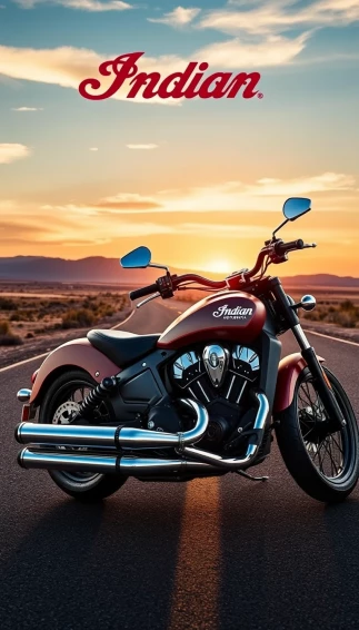 Indian Motorcycle Scout Phone Wallpaper