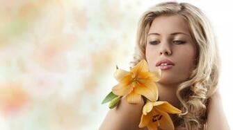 Girl With Flowers Wallpaper Wide Screen 1080p 2k 4k