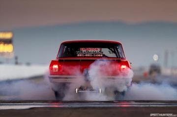 Drag Race Car Burnout Smoke Strip Chevrolet Hot Rods