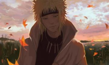 Wallpaper Leaves Naruto Semi Realistic Tears Namikaze Minato