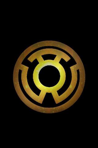 Stary Sinestro Lantern Logo Background Yellow Green