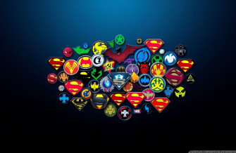 Superheroes Logos Wallpaper