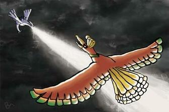 Lugia And Ho Oh Wallpaper By Emerladstar96