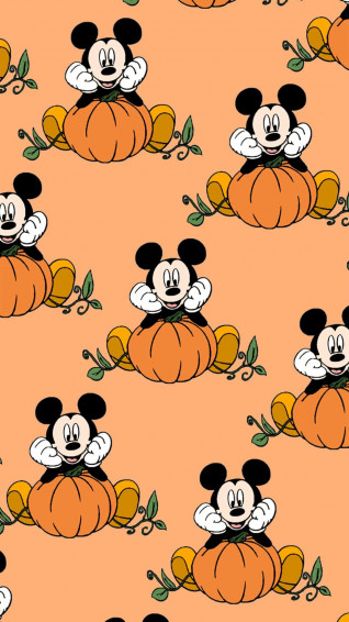 iPhone Disney Pumpkin Mickey Wallpaper