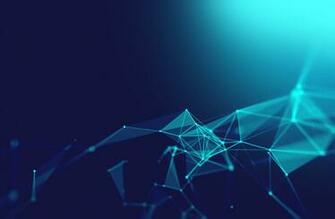 Dots And Lines Connection On White Abstract Technology Background