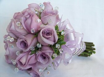 Light Purple Rose Flowers Wedding Bouquet HD Wallpaper Frenzia