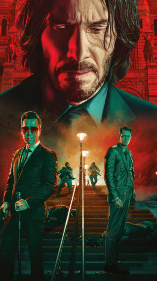 John Wick Poster Keanu Reeves 4k Wallpaper iPhone HD Phone 8771j
