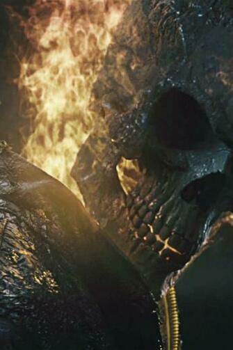 Ghost Rider Spirit Of Vengeance Closeup iPhone Wallpaper