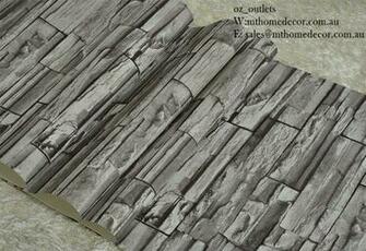 10m Wallpaper 3d Brick Stone Natural Colour Slate Outdoor Rustic Look