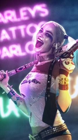 Harley Quinn Movie Wallpaper iPhone 3d