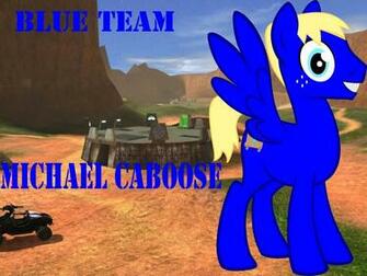 Red Vs Blue Ponies Michael Caboose By Virtaashi
