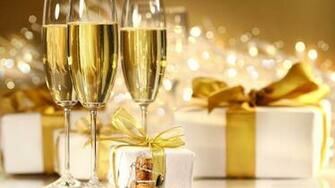 Cheers Champagne New Year Widescreen High Definition