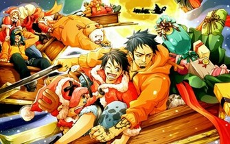 One Piece Anime Christmas 6d Wallpaper HD
