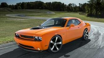 Orange Dodge Challenger Rt Shaker HD Wallpaper