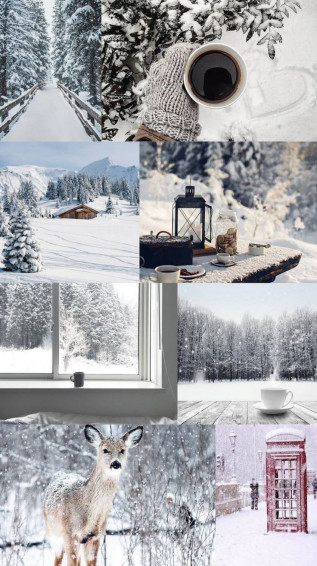 Aesthetic Wallpaper White Winter iPhone