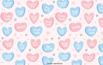Cute Valentine S Day Wallpaper Ideas Soft Blue Pink Candy