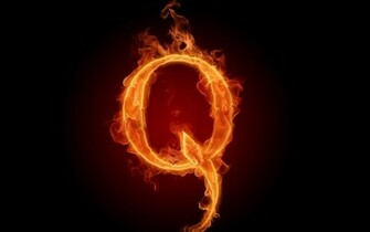 Letra Q Fuego Fire Flames Alphabet Wallpaper