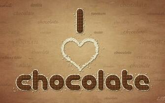 Love Chocolate Wallpaper I Stock Photos