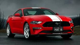 Wallpaper Of Car Ford Mustang Gt Musclecar Red Background HD