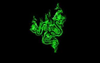 Green Minimalistic Razer Wallpaper Art HD