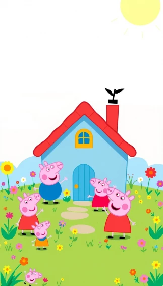 Peppa Pig House Wallpaper