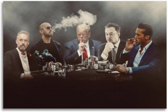 Andrew Tate Donald Trump Elon Musk Poster The Big Men S 90s Wallpaper