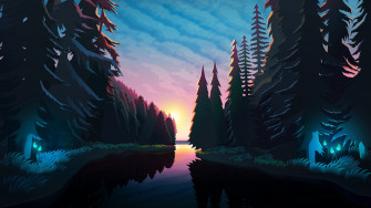 Animated Landscape Wallpaper