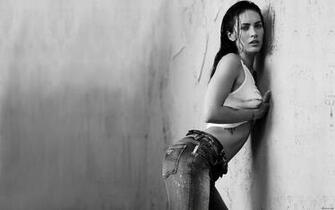 Megan Fox Wallpaper Stock Photos