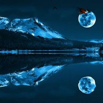 Blue Moon Wallpaper HD Jpg