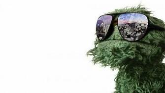 Sesame Street Trash Digital Wallpaper Glasses
