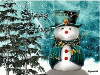 Pre Cute Snowman Wallpaper