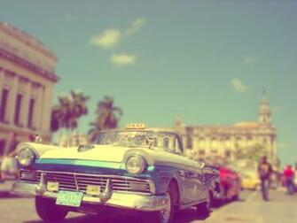 Cuba Vintage Taxi Wallpaper HD