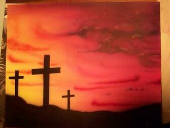 Three Crosses On A Sunset HD Walls Find Wallpaper