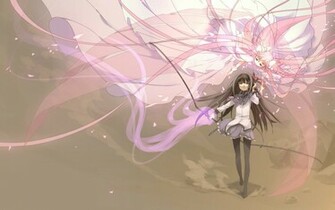 Madoka Magica Pink Girl Anime Homura Akemi Kaname Wallpaper