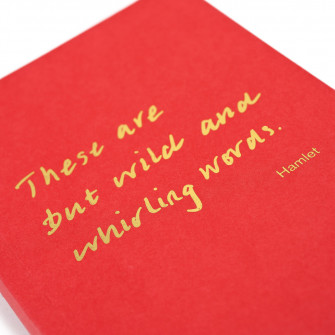 Colourblock A6 Notebook Wild And Whirling Words Shakespeare Shop