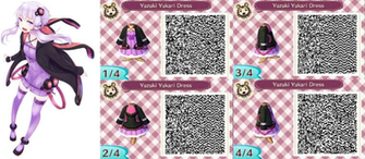 Image Name Acnl Yuzuki Yukari Dress Qr Code By Codez