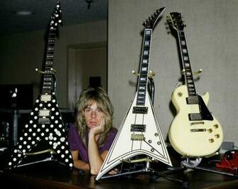 Randy Rhoads Ozzy Osbourne Heavy Metal Guitar Wallpaper