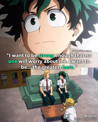 Powerful My Hero Academia Quotes Image Anime