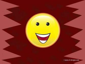 Happy Face Smiley On Burgundy Desktop Wallpaper