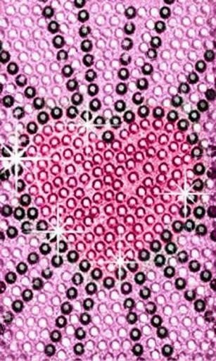 Pink Rhinestone Wallpaper Heart Rhinestones For