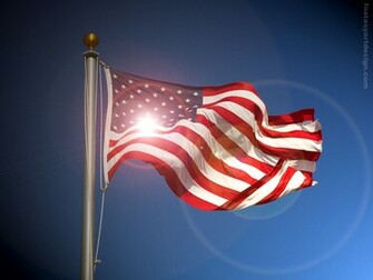 Computer Desktop Wallpaper American Flag Sunrise Photo