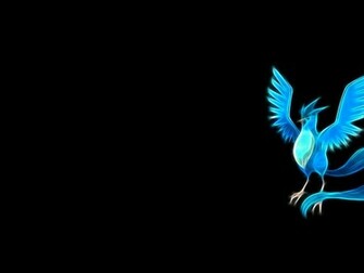 Pokemon Articuno Black Background Wallpaper Art HD