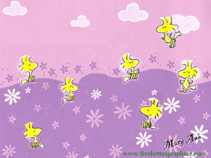 Woodstock Peanuts Desktop Wallpaper