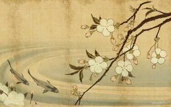 Japanese Wood Cut Inspired Wallpaper Woodcuts Linocuts