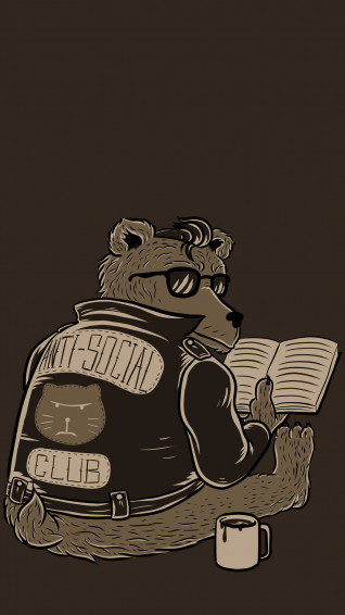 Anti Social Club Bear Qnniuyttuew78p8v Wallpaper