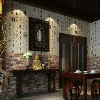 Natural Brick Wallpaper 3d Effect Realistic Faux Shabby Red