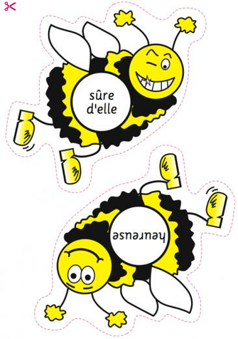 Bee Emotional French Educational Classroom Teaching
