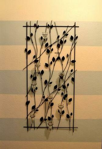 Other Wall Big Enough To Hold Art Is Crate And Barrel Candle Holder