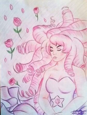 Steven Universe Rose Quartz Portrait By Lucaspratt